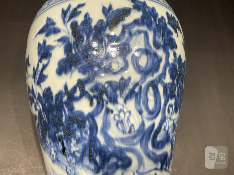 明正统 青花孔雀纹梅瓶 - 图6